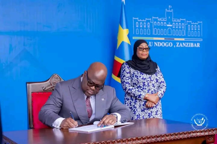 RDC-TANZANIE: Félix Tshisekedi et Samia Suluhu officialisent un cadre de coopération technique axé sur la gestion des minéraux critiques