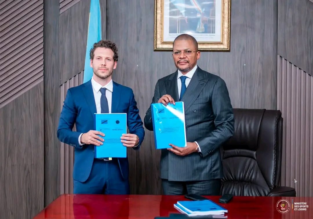 RDC/Sports: le gouvernement congolais et le japonais TOPPAN signent le contrat pour l&rsquo;identification nationale des athlètes